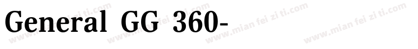 General GG 360字体转换